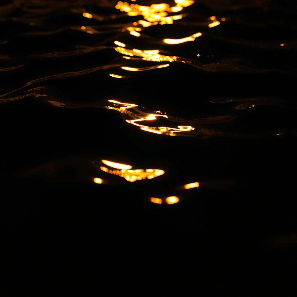 Reflet de lumière sur l'eau